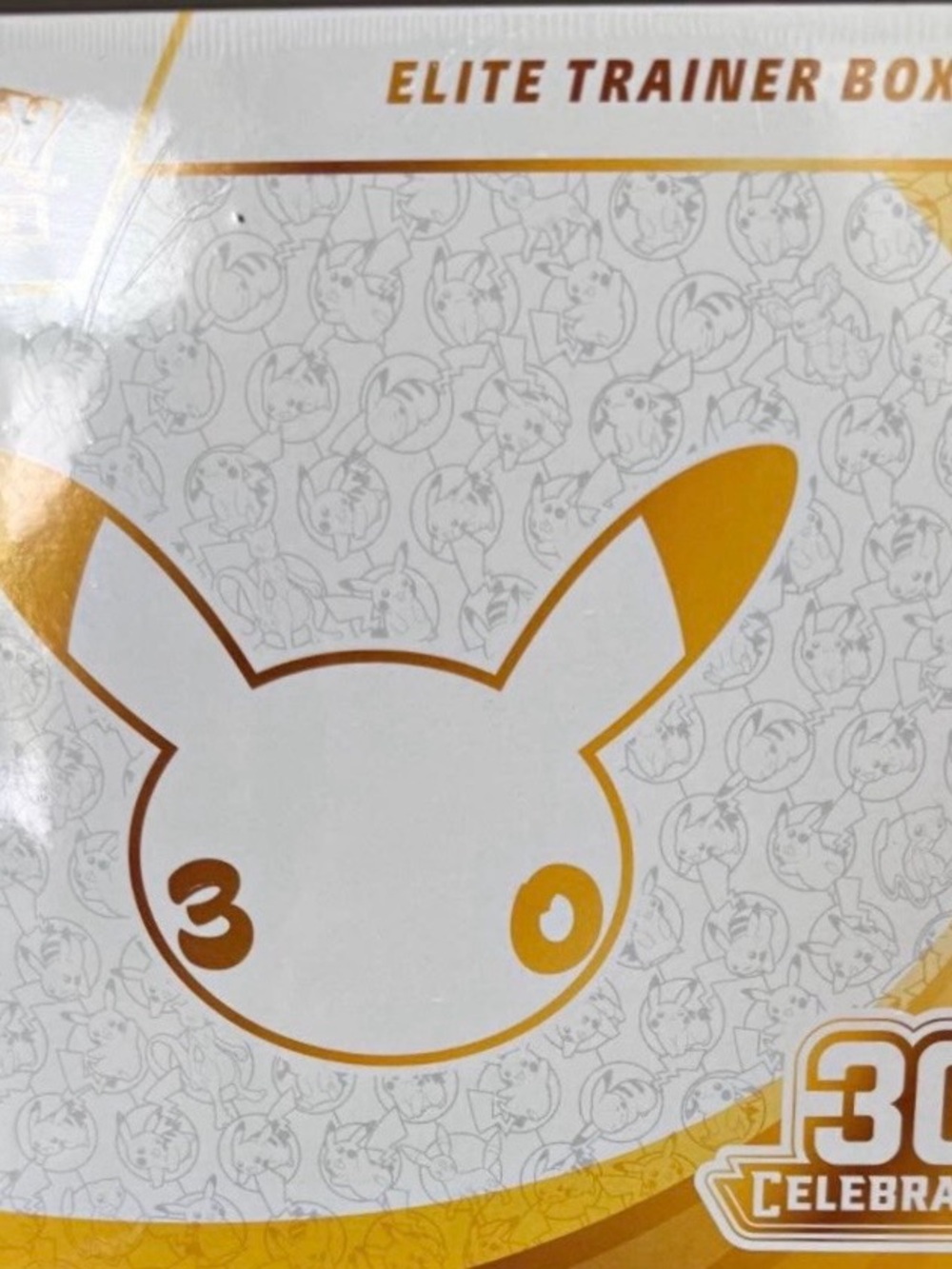 Pokemon 30th anniversary Elite Trainer Box - White & Gold Celebration Design
